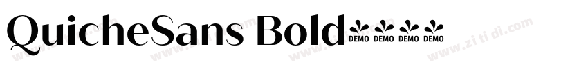 QuicheSans Bold字体转换 QuicheSans Bold字体转换